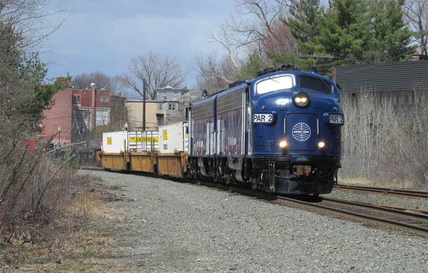 Photo of F-unit Fast Freight Service in 2013.