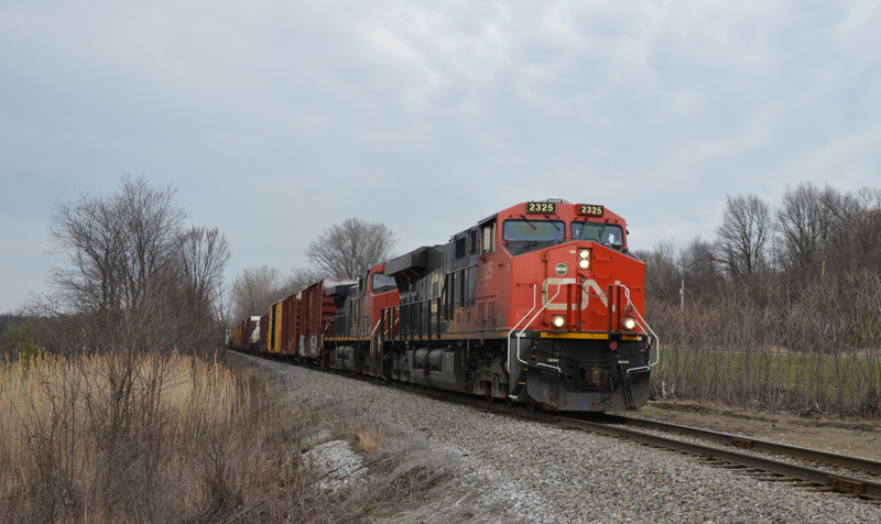 Photo of CN train 324 St Albans, VT