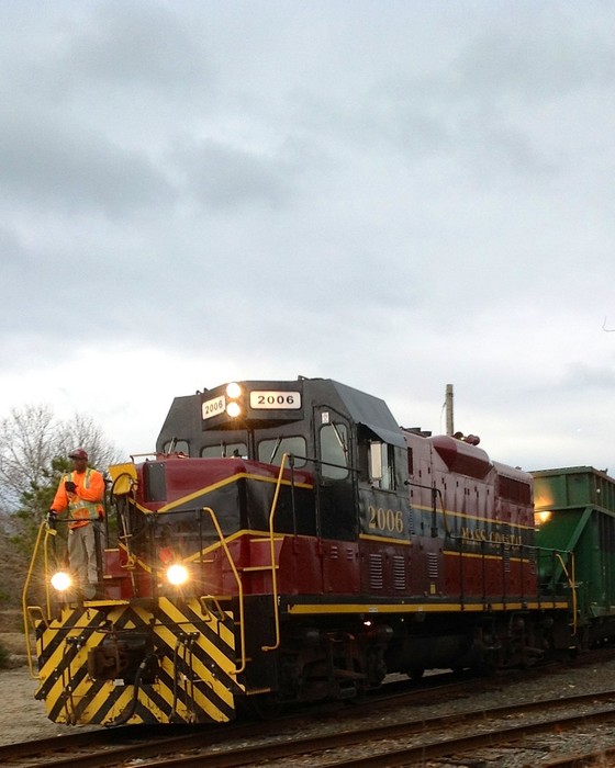 Photo of The Massachusetts Coastal Railroad's Energy Train On Monday April 1st, 2013