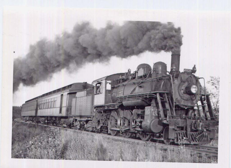 Photo of B&M 2-6-0 #1496 on Central Mass