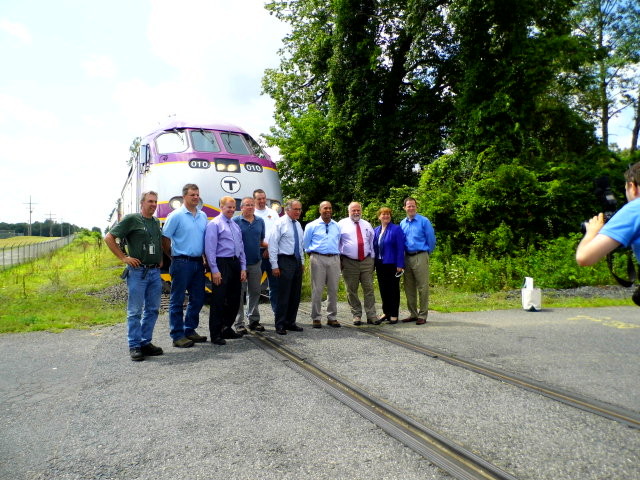 Photo of the big shots from the housatonic railroad & the big shots from boston ma