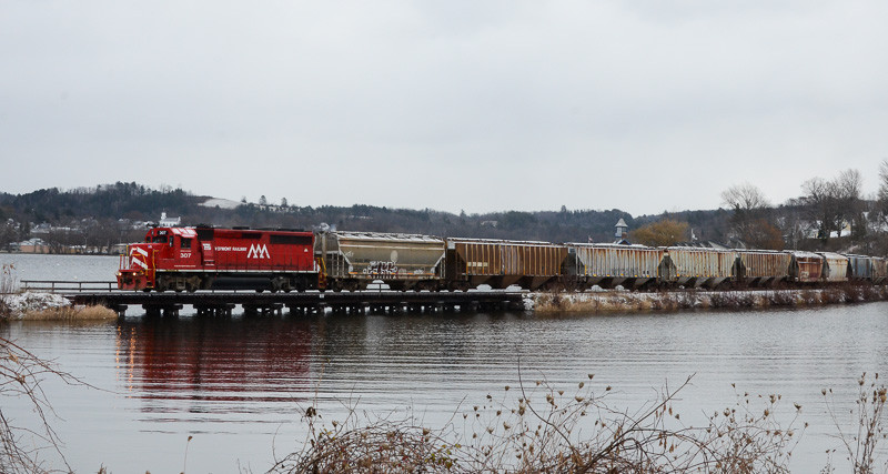 Photo of MMA train 710 at Newport, VT