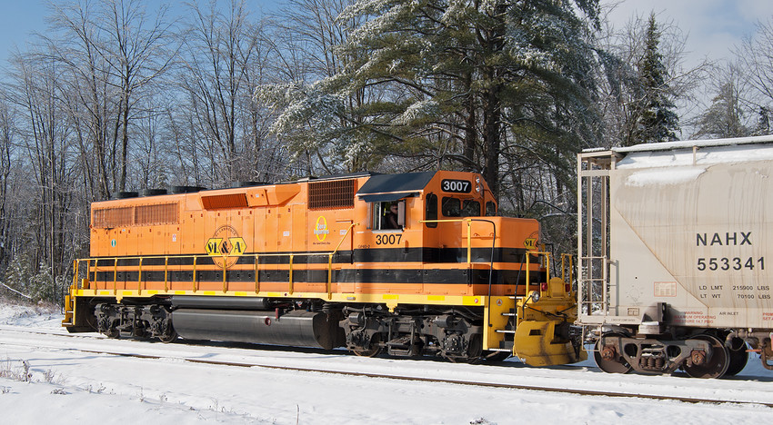 Photo of SLR Train 512 Works Lewiston Jct.