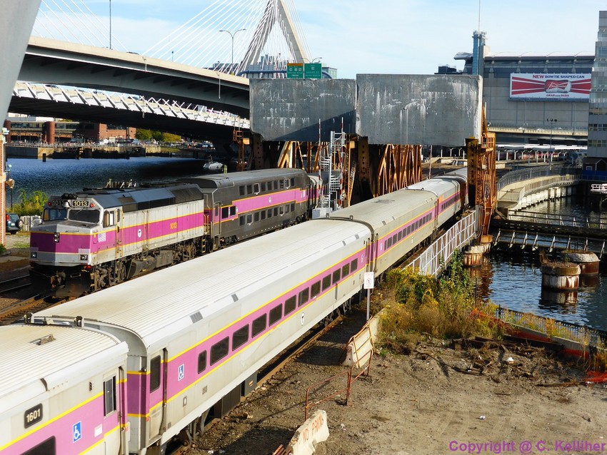 Photo of Two trains going into North Station