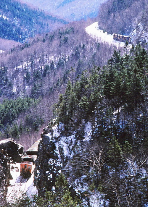 Photo of MEC Freight east bound at Crawfords Notch, NH