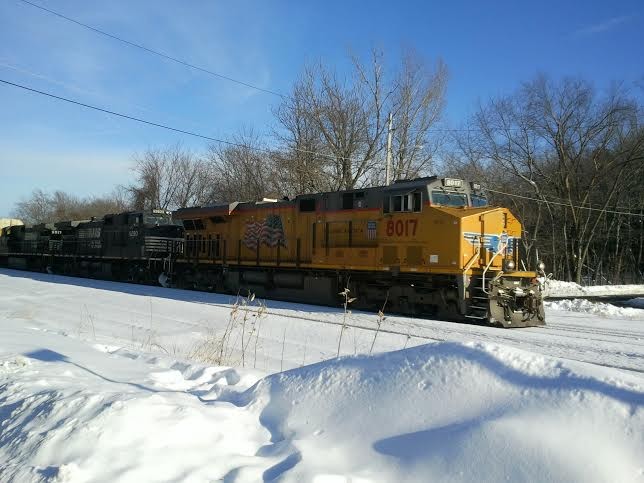 Photo of UP 8017 on train 205
