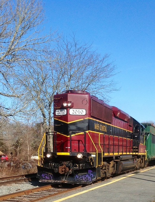 Photo of The Massachusetts Coastal Railroad's Energy Train On Thursday April 3rd, 2014