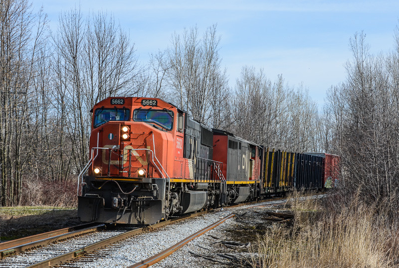 Photo of CN train 324 Allburgh, VT