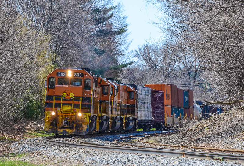 Photo of SLR train 393 Coaticook, QC