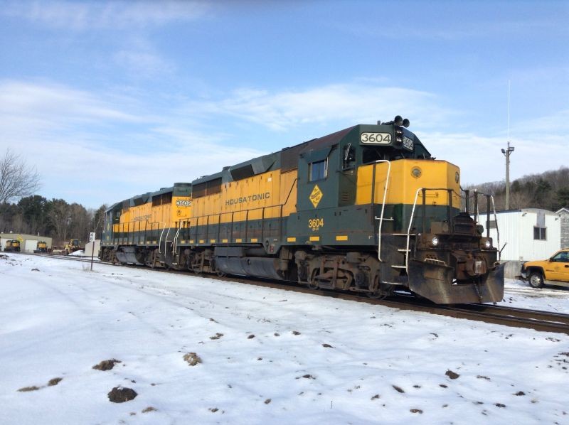 Photo of Housatonic Railroad GP-35s #3604 and #3602 In The Yard