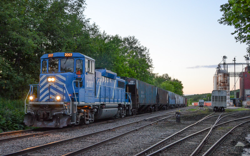 Photo of CMQR Train arrives at Richford, VT