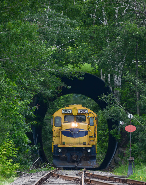 Photo of CMQ train 710 at Newport, VT