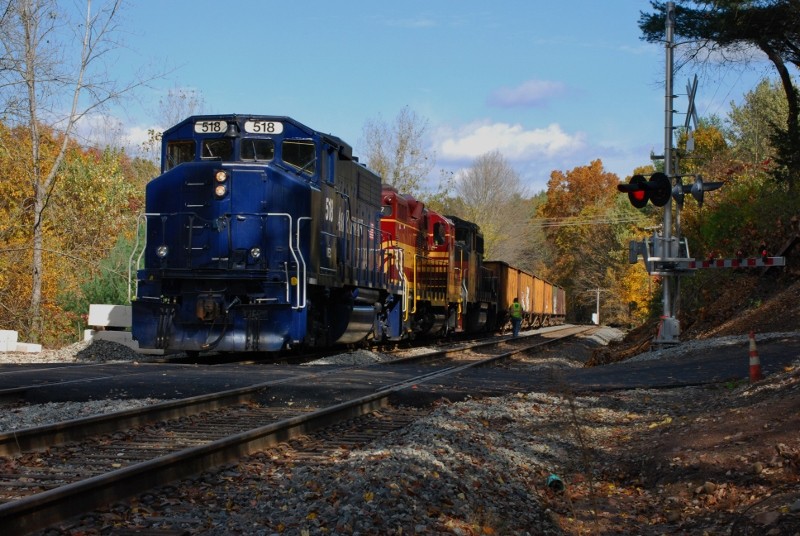Photo of Ballast extra at Dooley crossing in Deerfield, Mass.