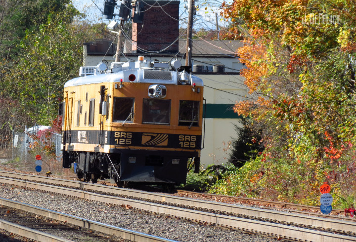 Photo of Sperry Car #125 Tied Down at Ayer MA
