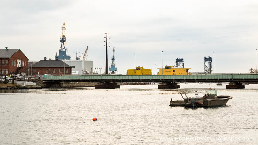 Photo of Crossing Bridge 1 onto the Portsmouth Naval Shipyard