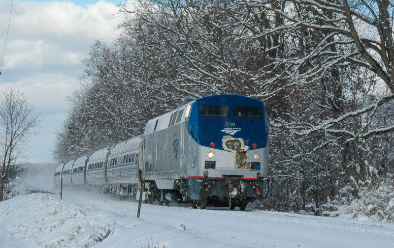 Photo of Amtrak #10 at Millers Falls, MA