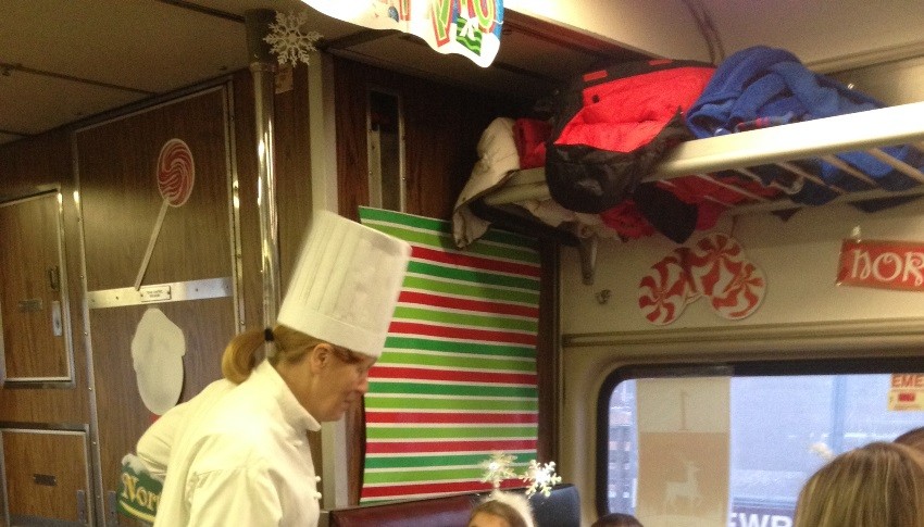 Photo of MBTA Holiday Train