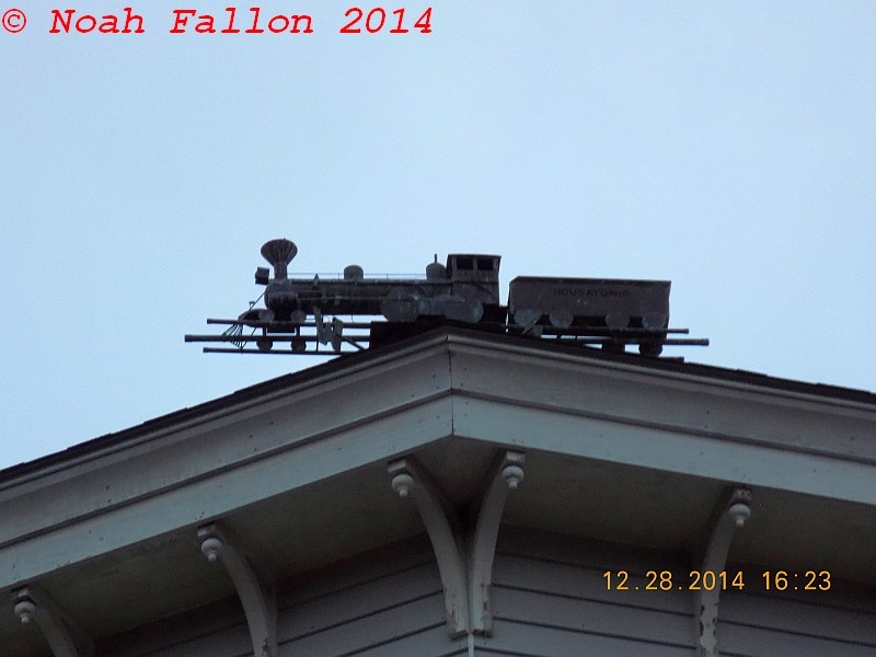 Photo of Cool little train wind-indicator on the old station in North Canaan
