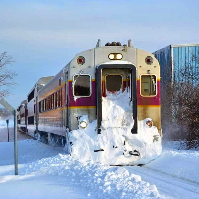 Photo of Mbta clearing tracks of snow