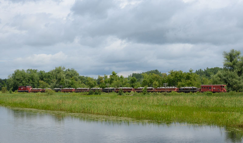 Photo of WACR stone train at Irasburg, VT