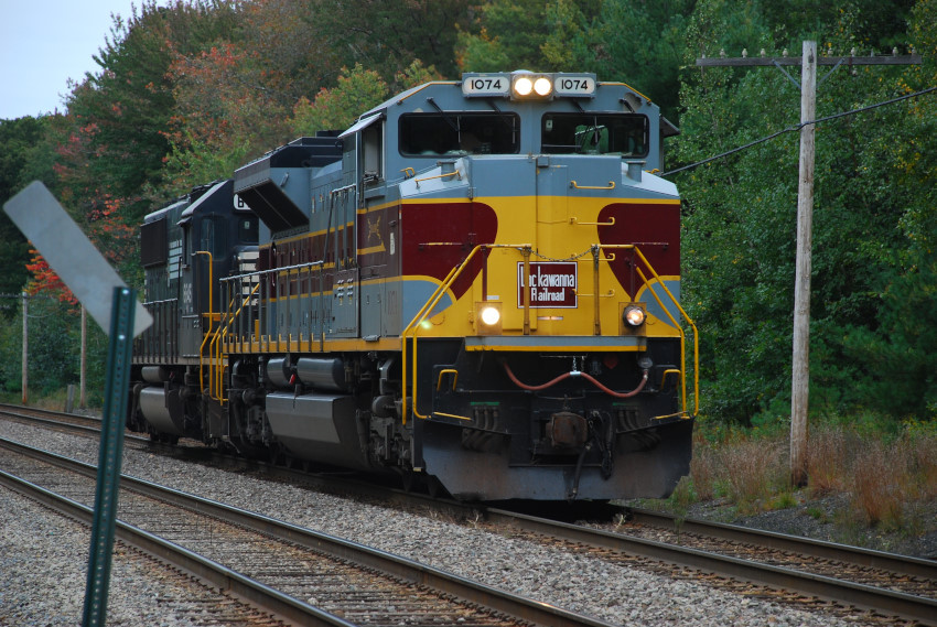 Photo of Pan Am Southern power from Fridays 28N switching Ayer with NS1074