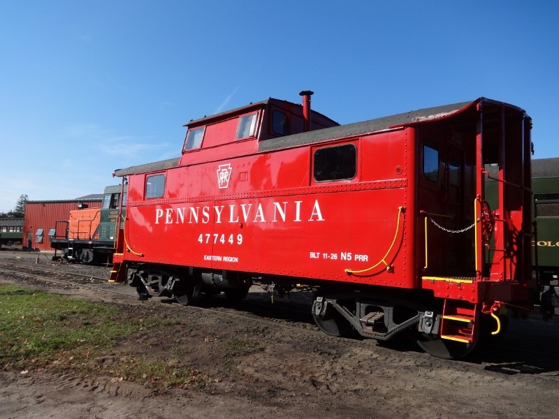 Photo of Pennsy Caboose at Essex