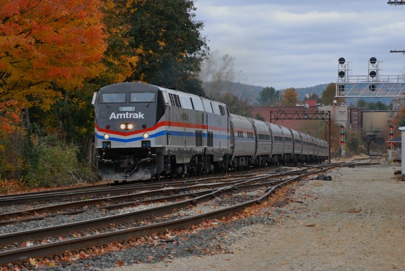 Photo of Amtrak Leaf Peeper excursion at Greenfield, Mass