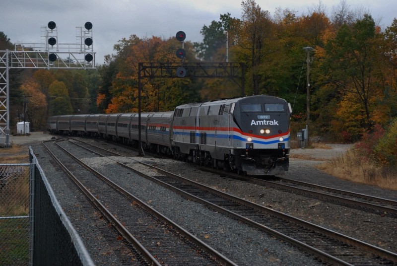 Photo of Westbound Foliage Express at Greenfield, Mass