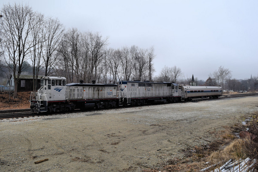 Photo of Amtrak extra at Greenfield