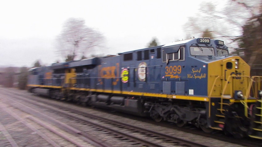 Photo of SEPO with CSX Spirit of West Springfield #3099 trailing 2nd
