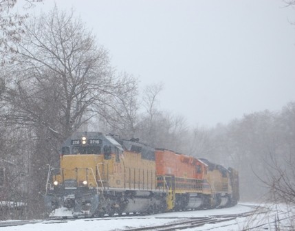 Photo of NECR Train 611 in the Snow Shot 1