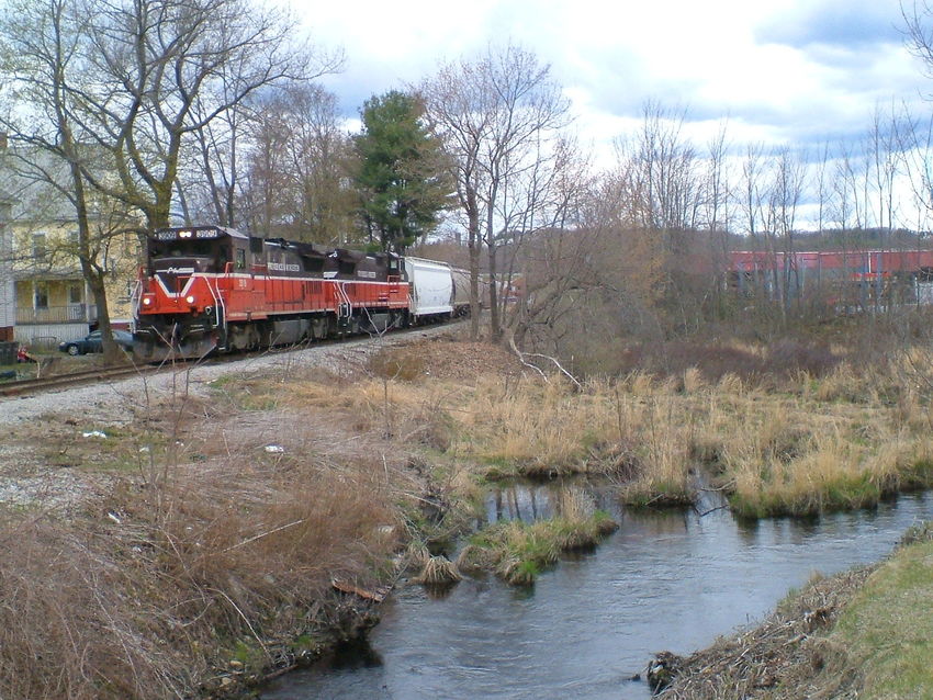 Photo of P&W freight prepares to leave Gardner for Worcester.