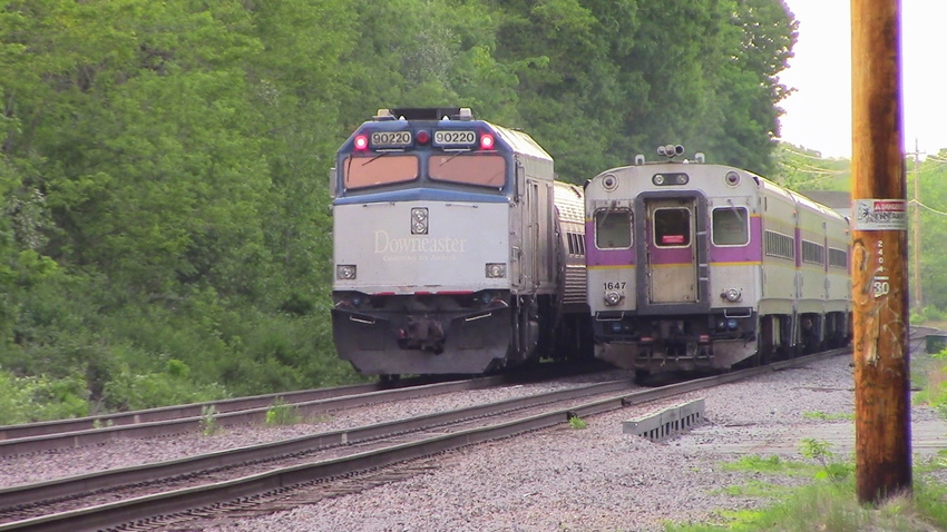 Photo of 2 trains meet at CPF HA