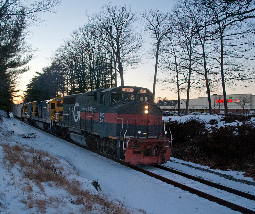 Photo of MEC 514 on CMQ's Rockland Branch!