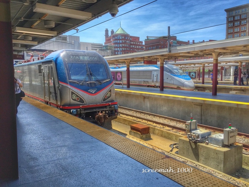 Photo of Amtrak Dominates South Station