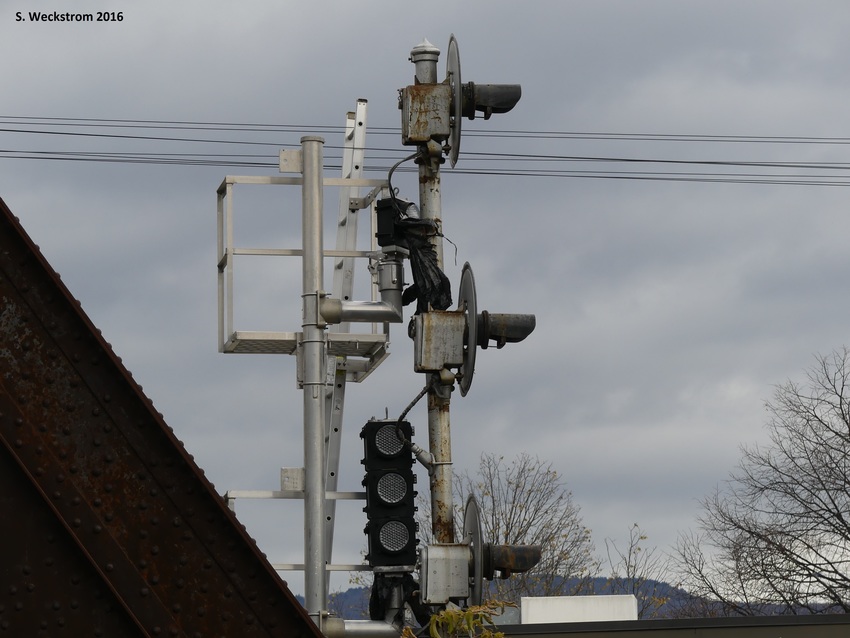 Photo of Old and New Signals at North Adams