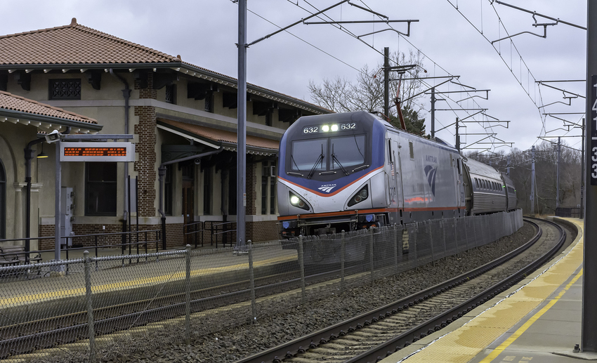 Photo of Amtrak Train 86 Passing Westerly Station