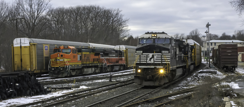 Photo of 2 Trains Sitting in Gardner