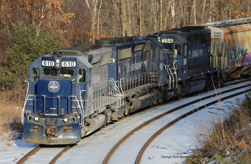 Photo of Pan Am 610 and two sisters sun themselves on Sunday afternoon in Millers Falls