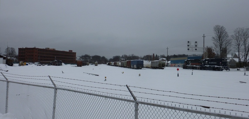 Photo of Lawrence Yard on a quiet, snowy Saturday