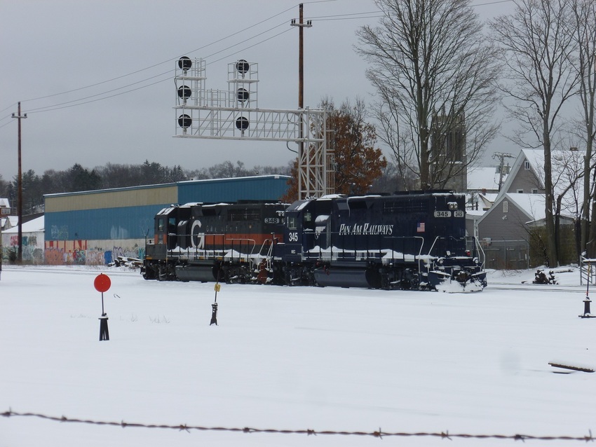 Photo of Lawrence Yard on a quiet, snowy Saturday