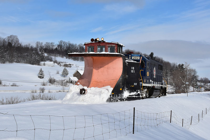 Photo of WACR plow at Orleans, VT