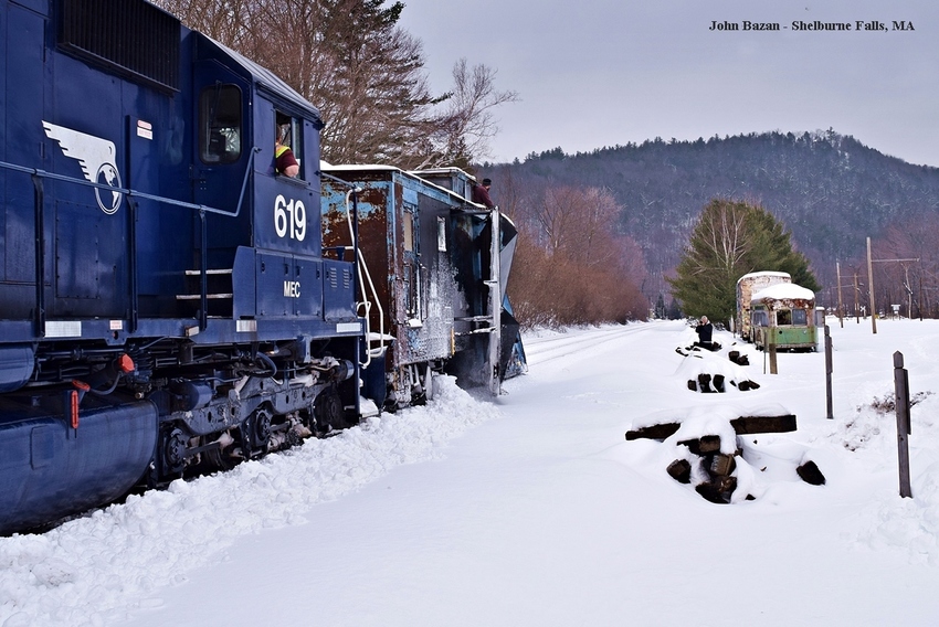Photo of Snowplow Train At Shelburne Falls