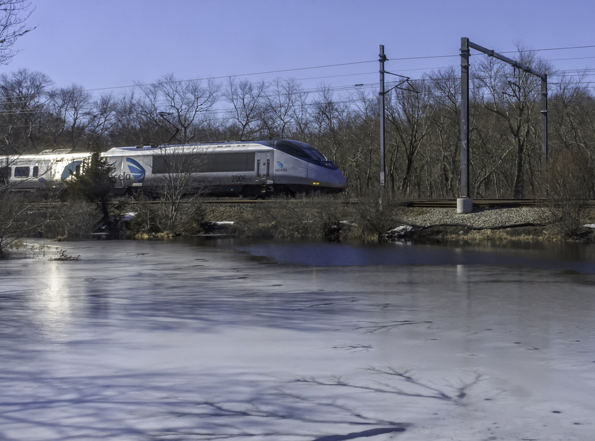 Photo of Acela Passing Pond in West Kingston, RI