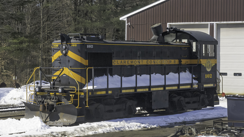 Photo of Claremont Concord RR 102 Still Sitting in Claremont Jct, NH