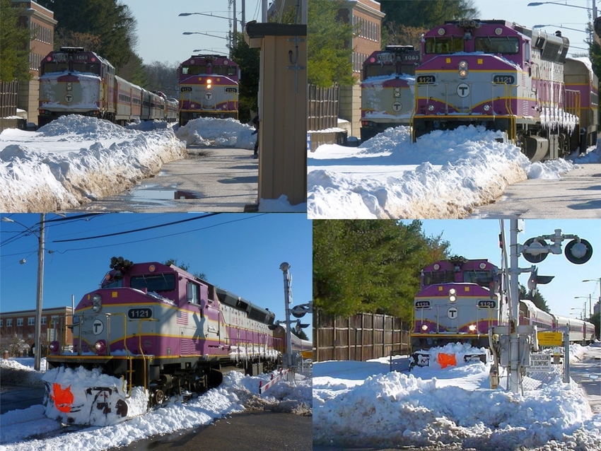 Photo of MBTA Plowing After the Snow Storm