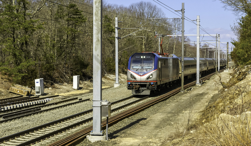Photo of Amtrak Train 137 Passing Thru Future Liberty Interlocking