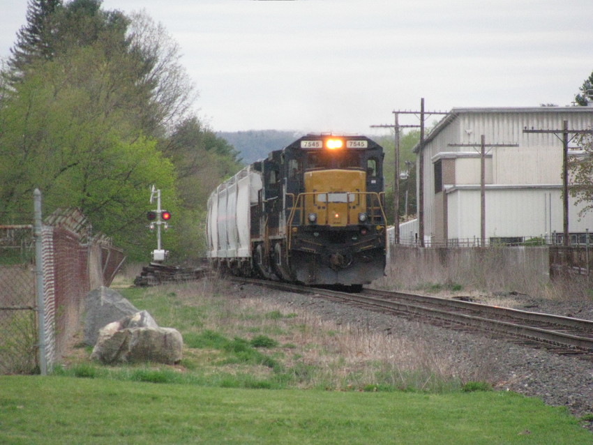 Photo of  train poed at orange ma