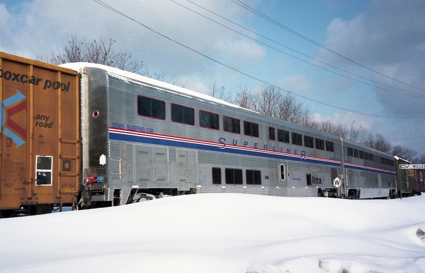 Photo of Amtrak Superliner II at Millers Falls, MA