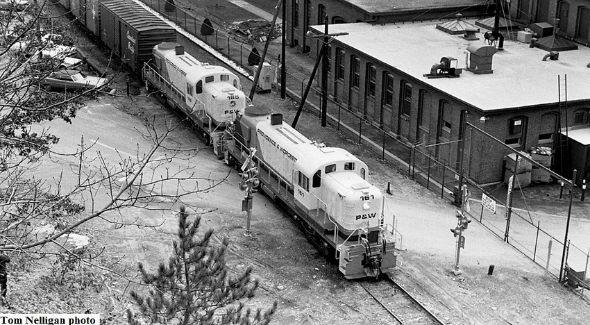 Photo of the first P&W freight
